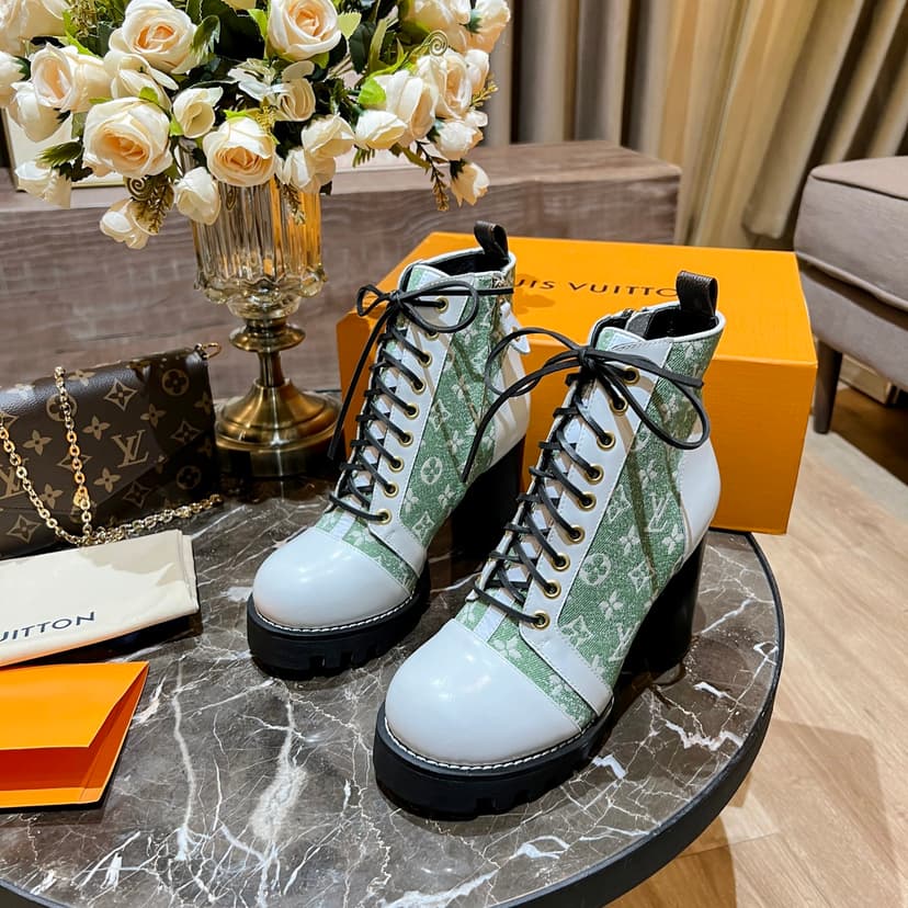 Louis Vuitton Women's Star Trail Ankle Boot Green For Women LV
