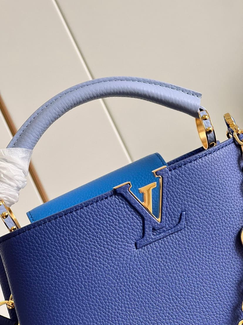 Louis Vuitton Capucines BB Blue For Women, Women’s Handbags, Shoulder Bags And Crossbody Bags 10.6in/27cm LV