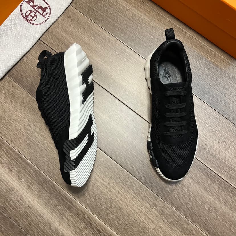 Hermes Bouncing Sneakers Black For Men