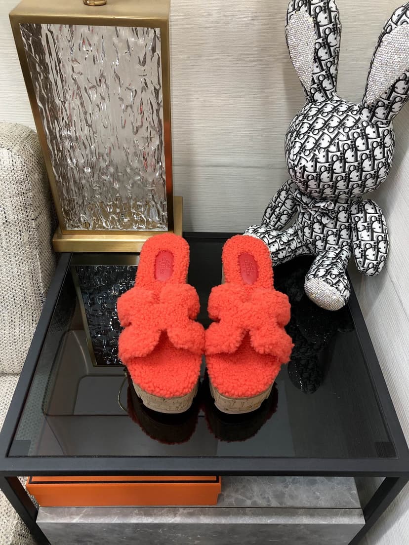 Hermes Figari Sandal Red For Women