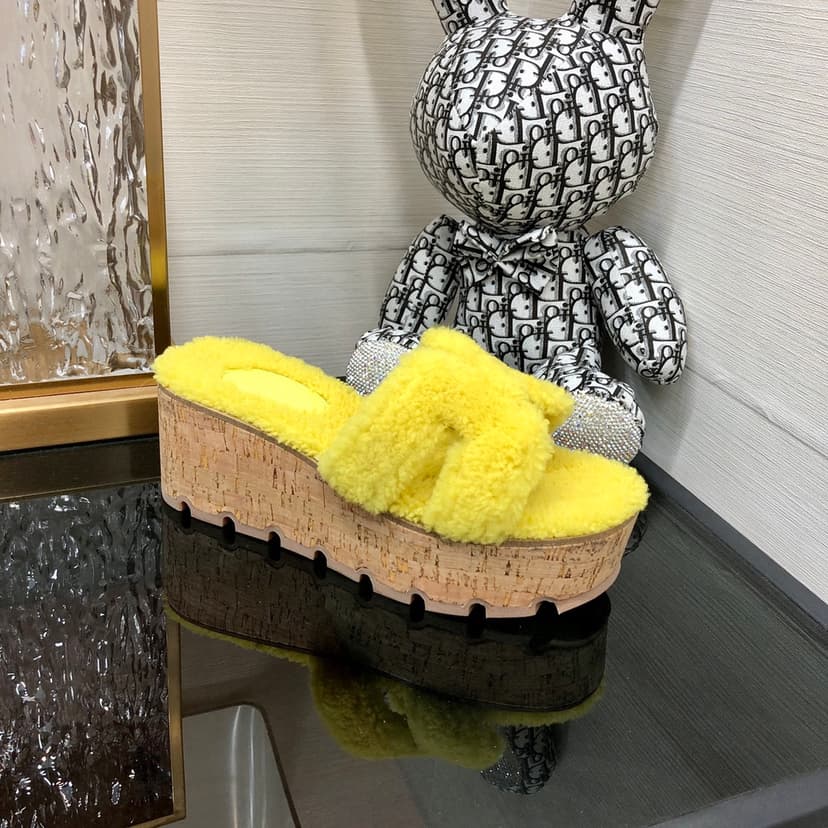 Hermes Figari Sandal Yellow For Women