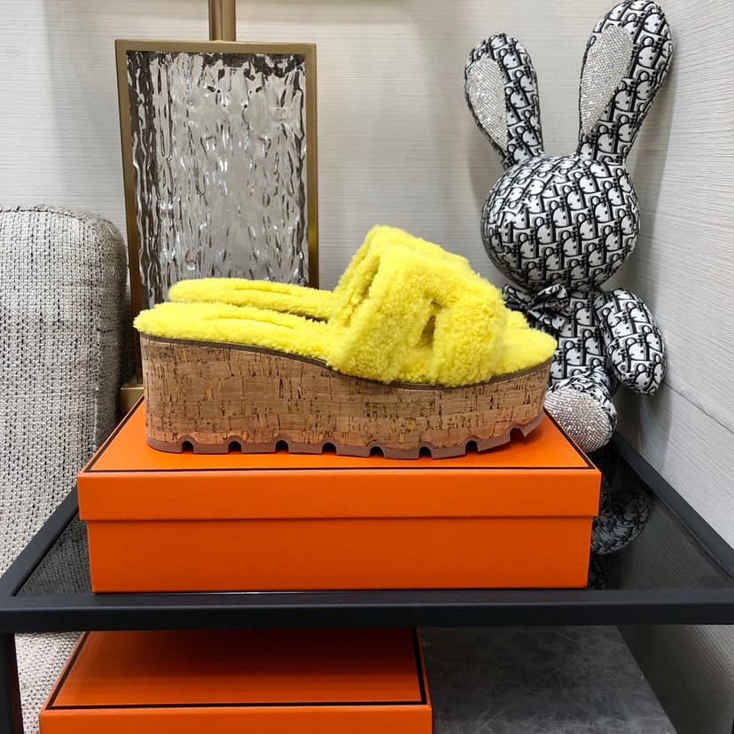 Hermes Figari Sandal Yellow For Women