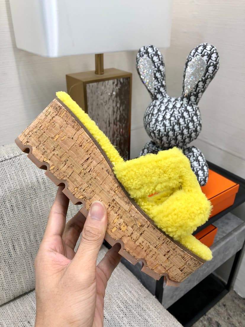 Hermes Figari Sandal Yellow For Women