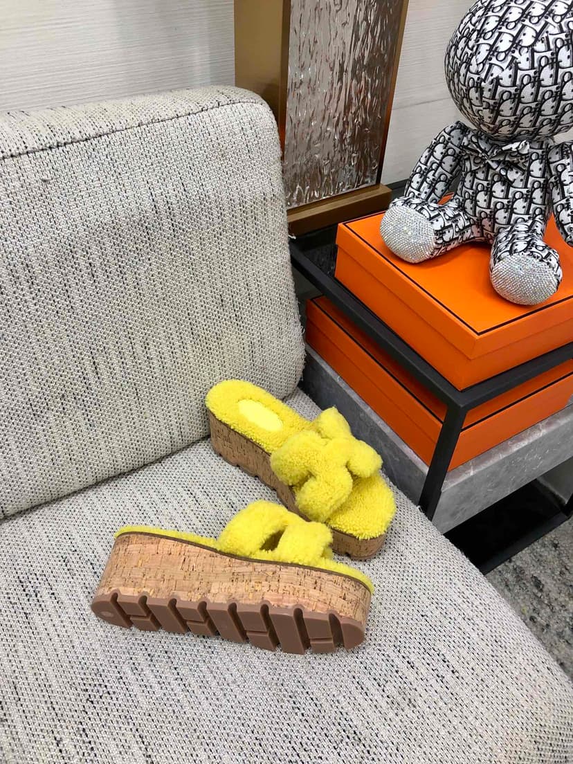 Hermes Figari Sandal Yellow For Women