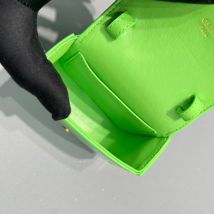 Celine Teen Triomphe Bag Green