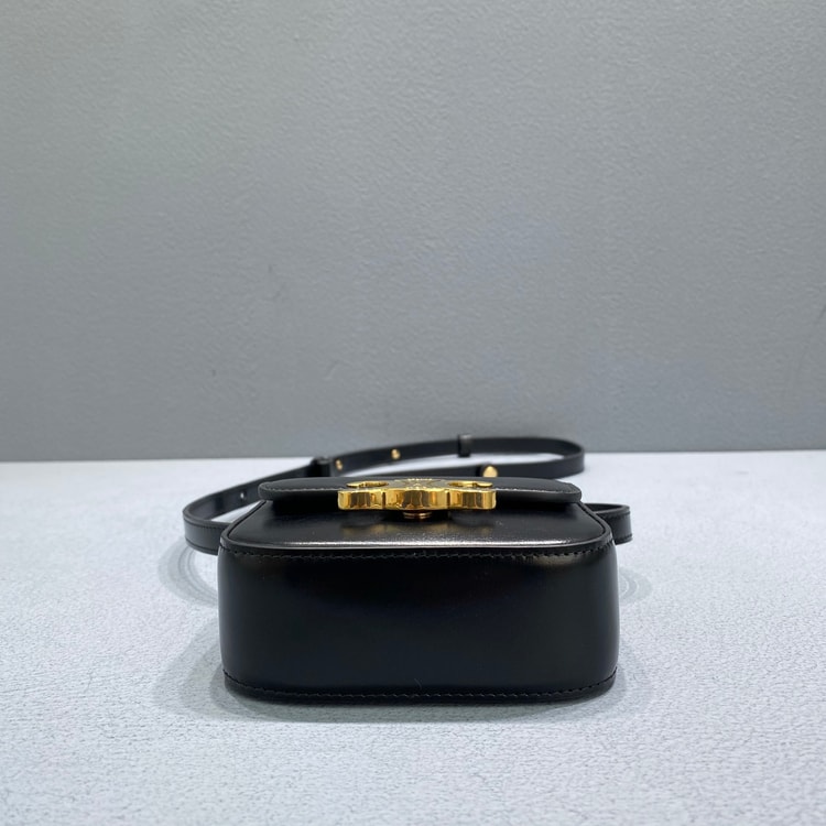 Celine Teen Triomphe Bag Black 188423BF4.38NO