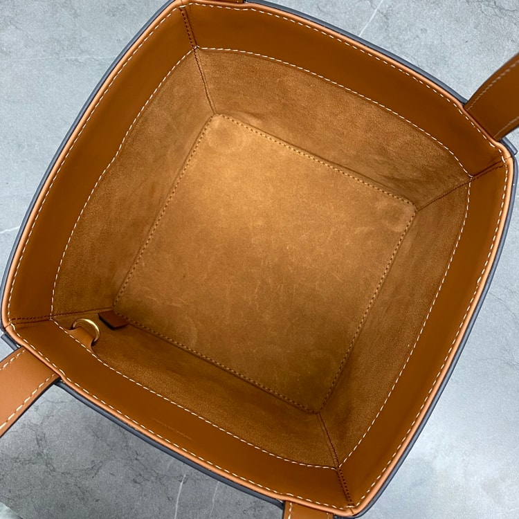 Celine Cube Bag Cuir Triomphe Square Tan