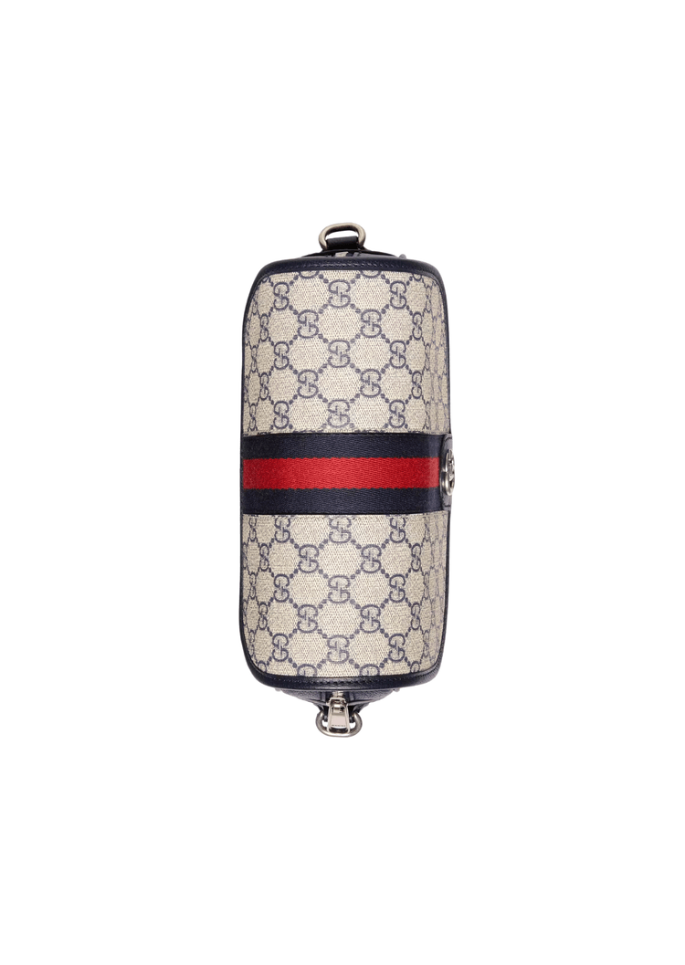 Gucci Ophidia GG Small Shoulder Bag Dark Blue/Beige