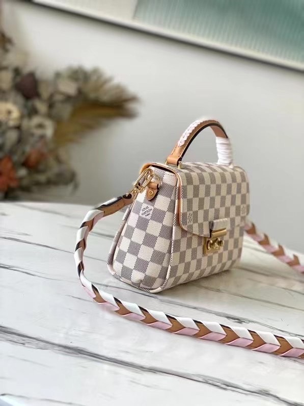 Louis Vuitton Croisette Damier Azur Canvas Pink N50053