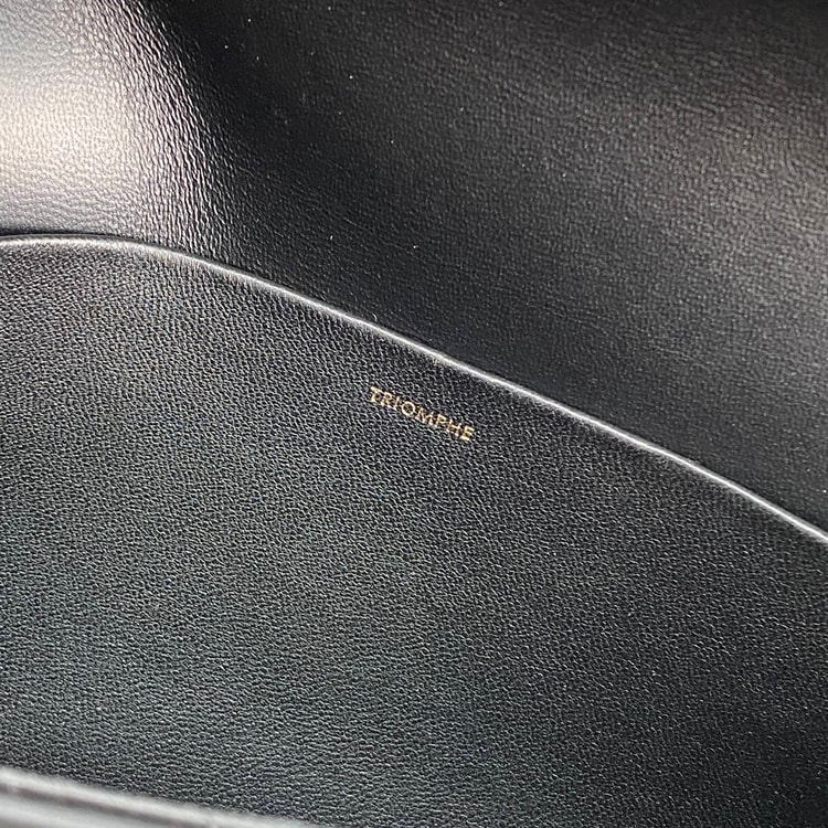 Celine Triomphe Shoulder Bag Black 194143BF4.38NO