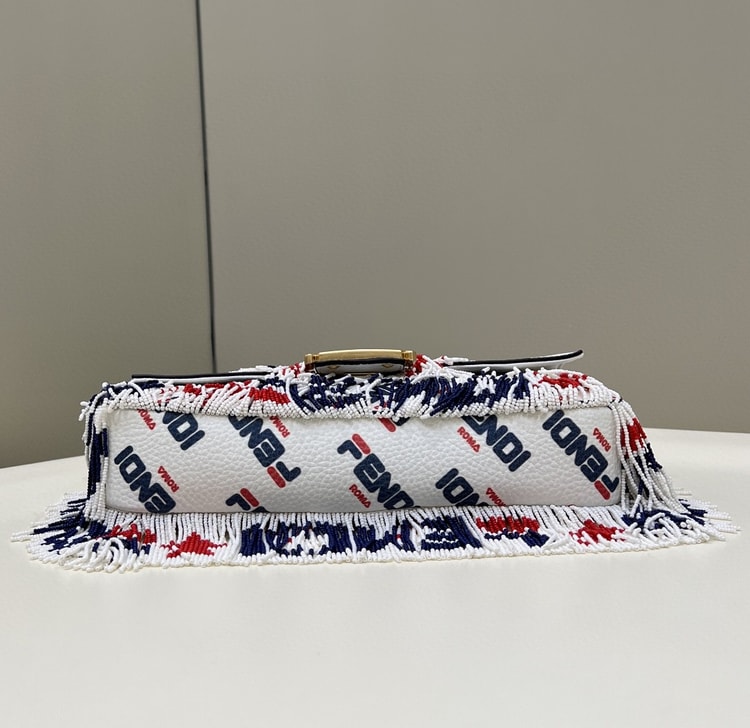 FENDI x FILA Mania Beaded Baguette Multicolour Bag