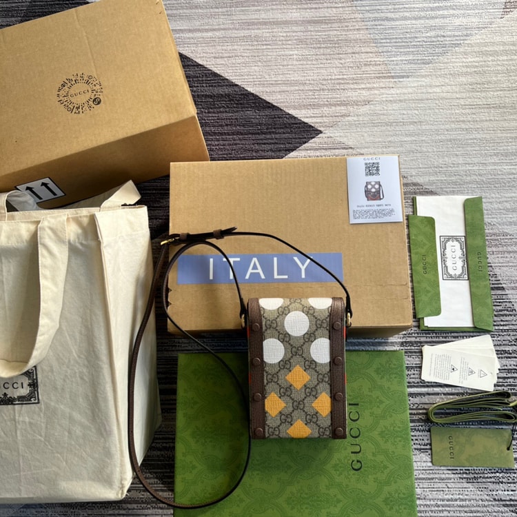 Gucci Horsebit 1955 Mini Bag Beige And Ebony 625615 UQHFG 8679