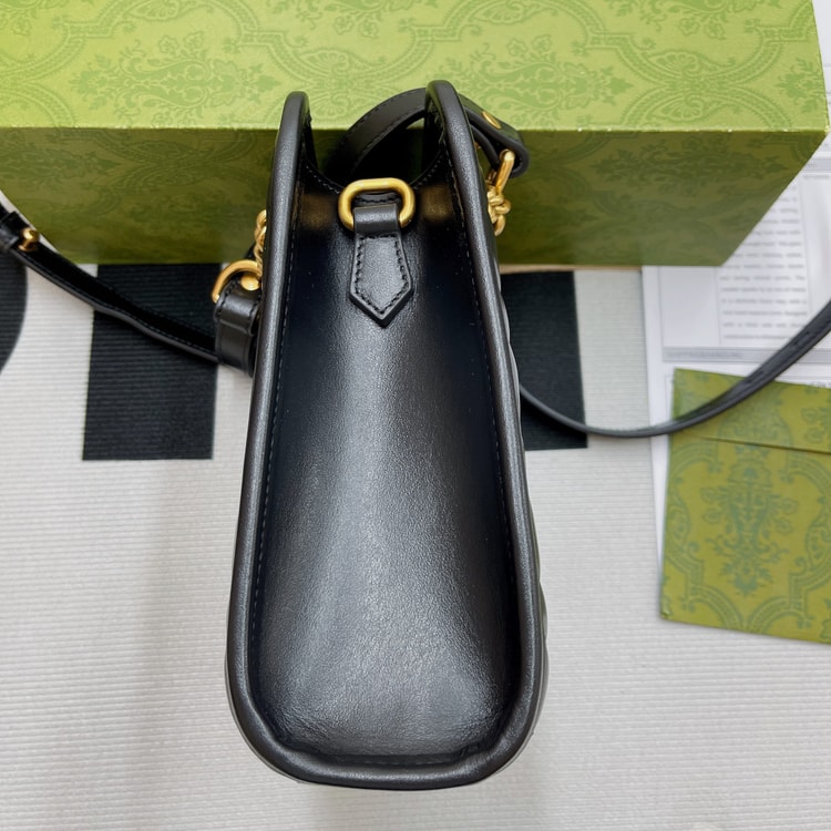 Gucci Marmont Matelasse Mini Bag Black ‎696123 DTDHT 1000