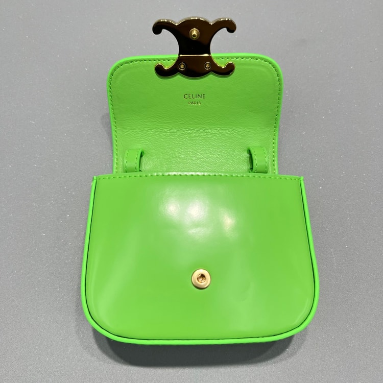 Celine Teen Triomphe Bag Green