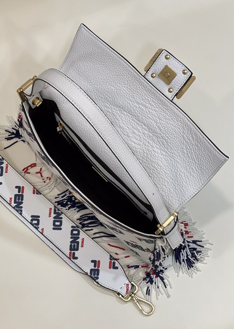 FENDI x FILA Mania Beaded Baguette Multicolour Bag