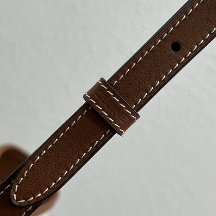 Celine Small Bucket Cuir Triomphe In Textile Natural / Tan 198242EFL.02NT