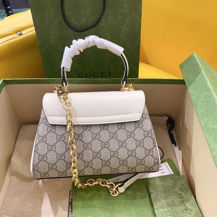 Gucci Horsebit 1955 Mini Bag White 703848 92TCK 9761