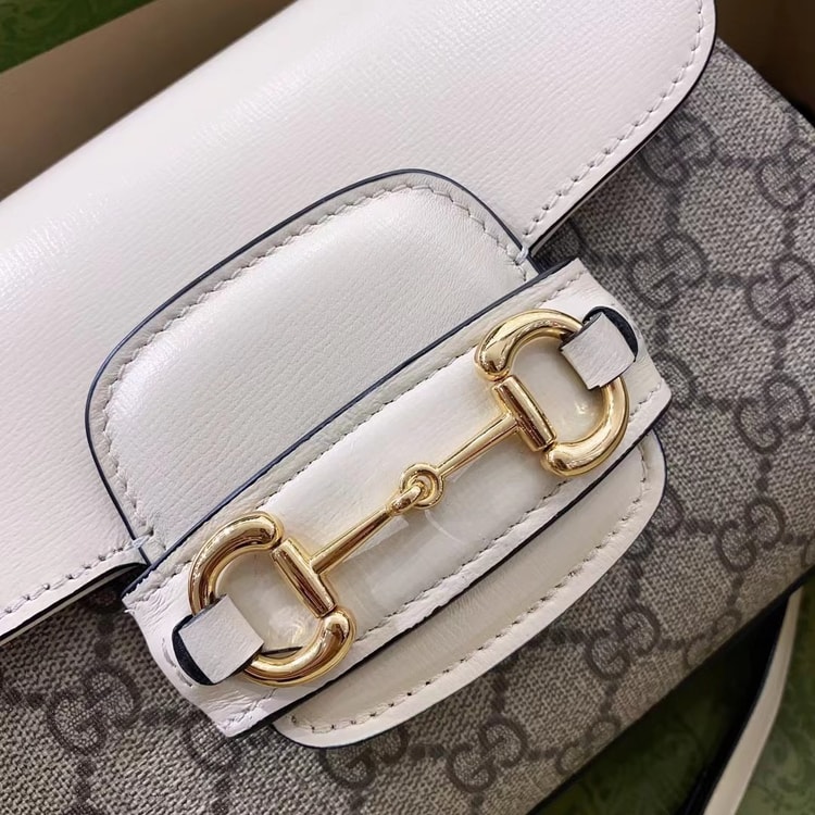 Gucci Horsebit 1955 Mini Bag White 703848 92TCK 9761