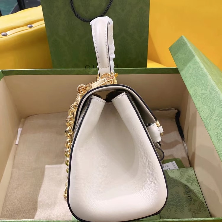 Gucci Horsebit 1955 Mini Bag White 703848 92TCK 9761