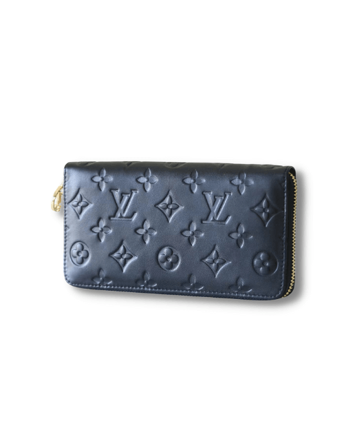 Zippy Wallet Monogram Embossed Black For Women 8.1in/20cm M81510