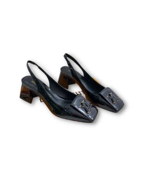 Louis Vuitton Shake Slingback Pump Black For Women 1AB0TR