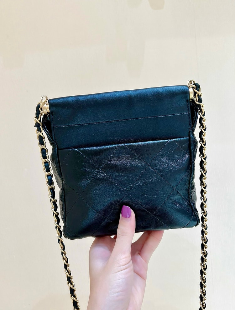 Chanel CC Small Bucket Bag Black