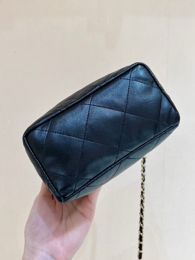 Chanel CC Small Bucket Bag Black