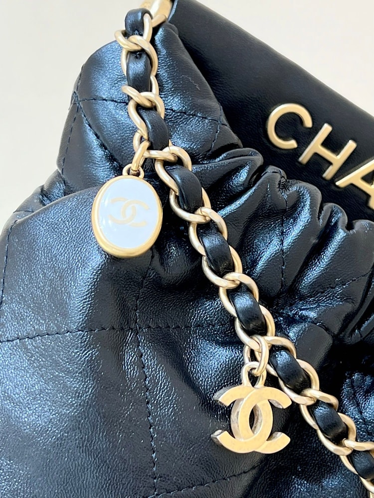 Chanel CC Small Bucket Bag Black