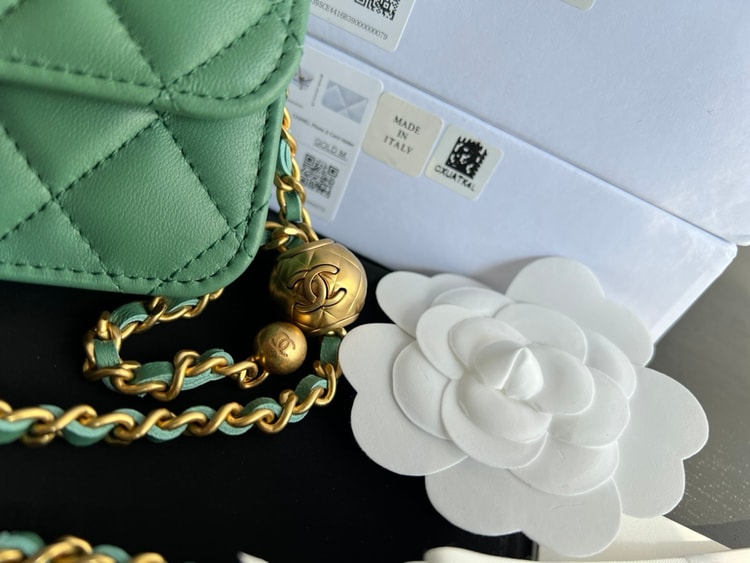 Chanel CC Wallet On Chain Bag Green