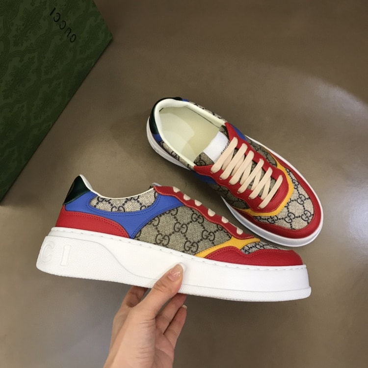 Gucci GG Sneaker Red For Men ‎726828 FABAV 4050