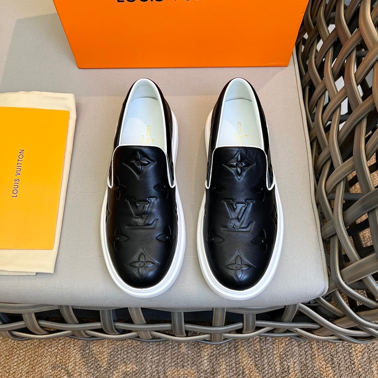 Louis Vuitton Beverly Hills Slip On Black For Men 1A9ZP1