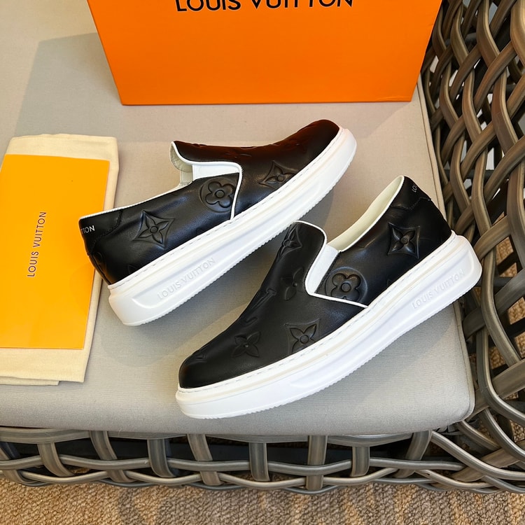 Louis Vuitton Beverly Hills Slip On Black For Men 1A9ZP1