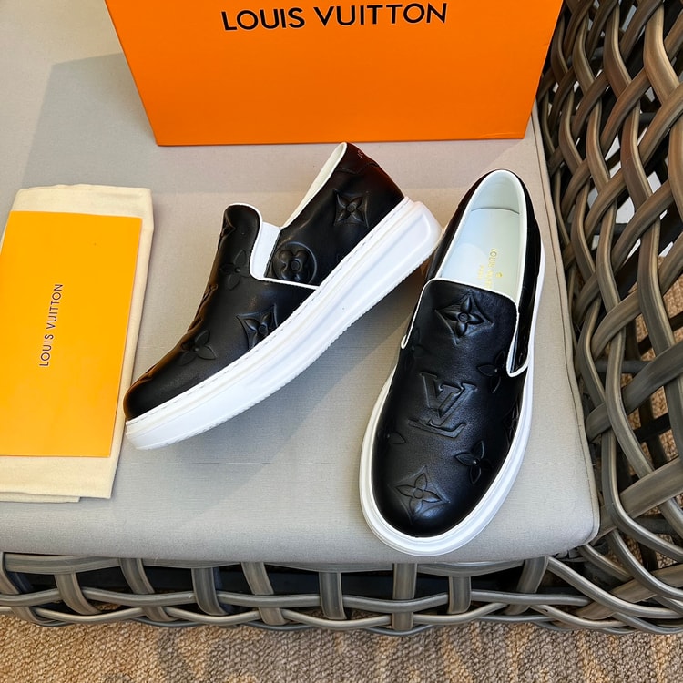 Louis Vuitton Beverly Hills Slip On Black For Men 1A9ZP1