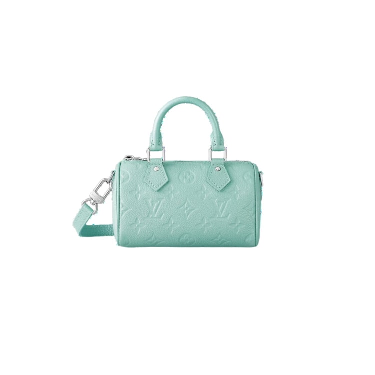 Louis Vuitton Nano Speedy Turquoise For Women M82342- 16 Cm/ 6.3 Inches