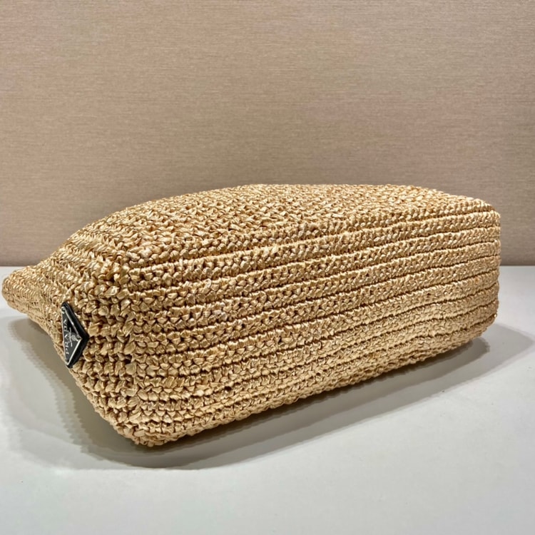 Prada Raffia Tote Bag Beige For Women, Women’s Bags 18.5in/47cm