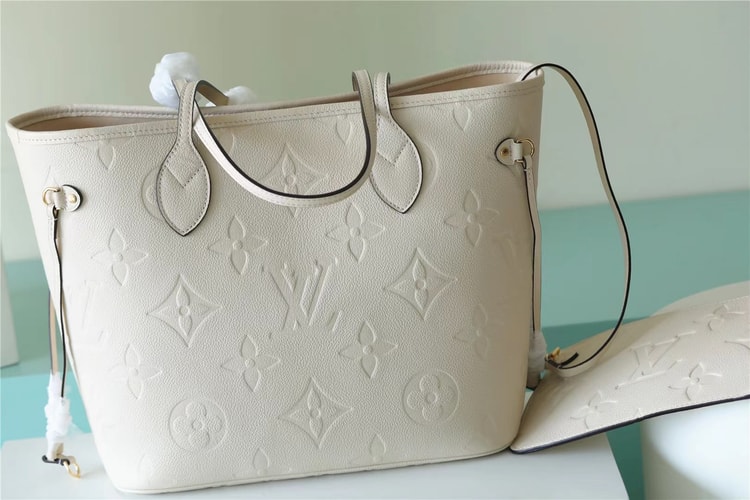 Louis Vuitton Neverfull MM Beige For Women 12.2in/ 31cm M46676