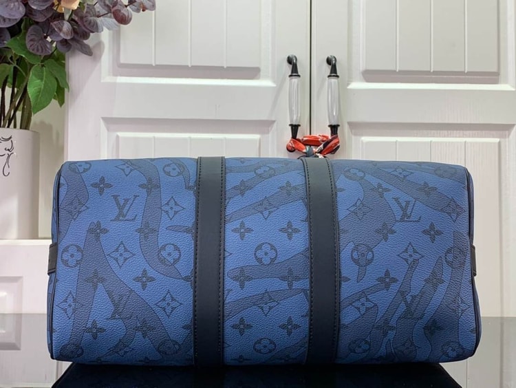 Louis Vuitton Keepall Bandoulière 35 Bag Blue For Men 34 cm/ 13.4 in M22573