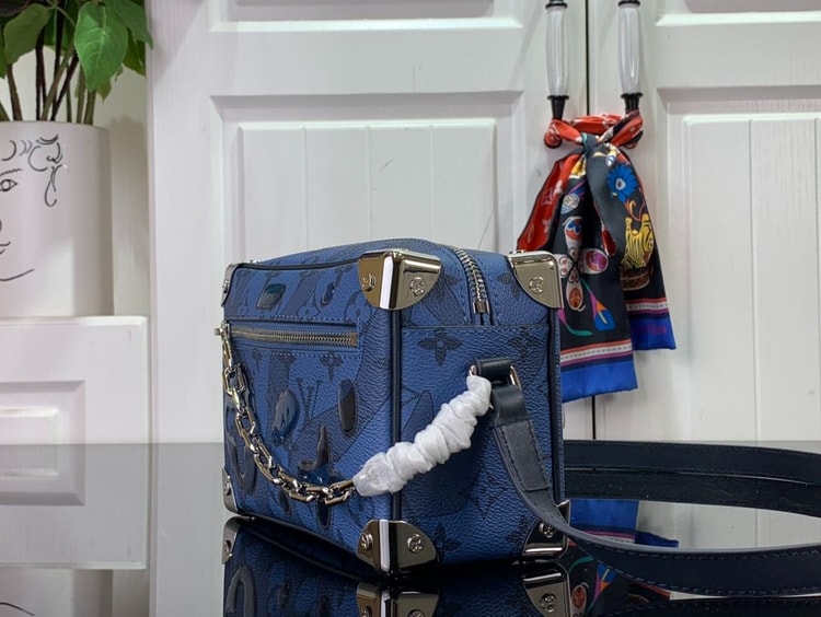 Louis Vuitton Mini Soft Trunk Blue For Men 18.5 cm/ 7.3 in M22588