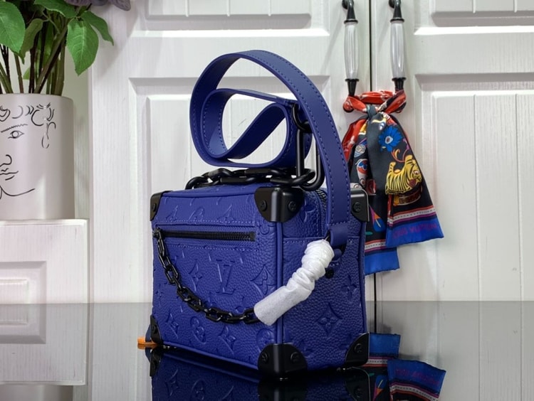 Louis Vuitton Mini Soft Trunk Blue For Men 18.5cm/ 7.3 in M82558