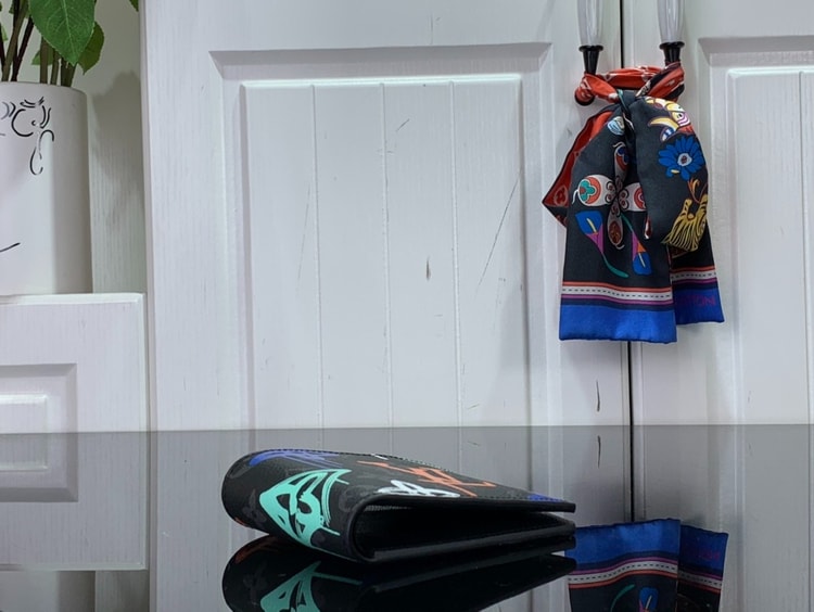 Louis Vuitton Multiple Wallet Black And Blue For Men 11.5 cm/ 4.5 in M81847