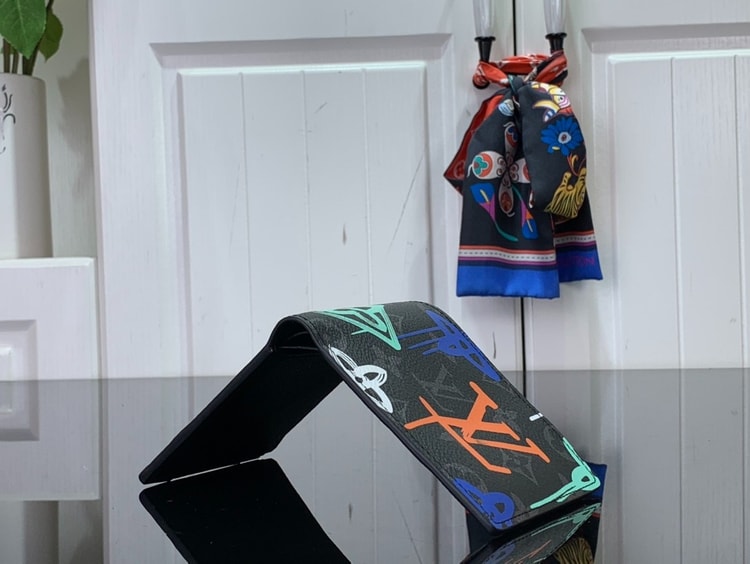 Louis Vuitton Multiple Wallet Black And Blue For Men 11.5 cm/ 4.5 in M81847