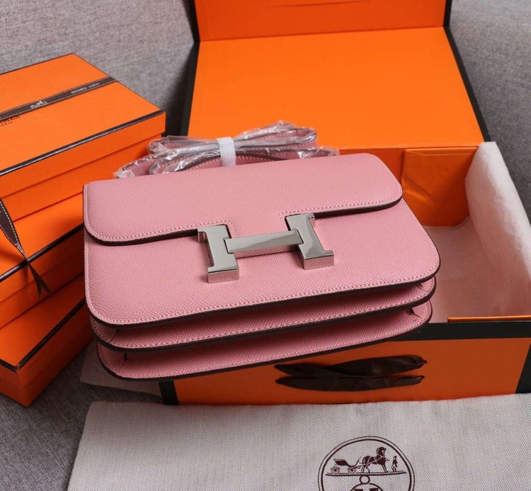 Hermes Constance Handbag Pink For Women 22cm/8.7in