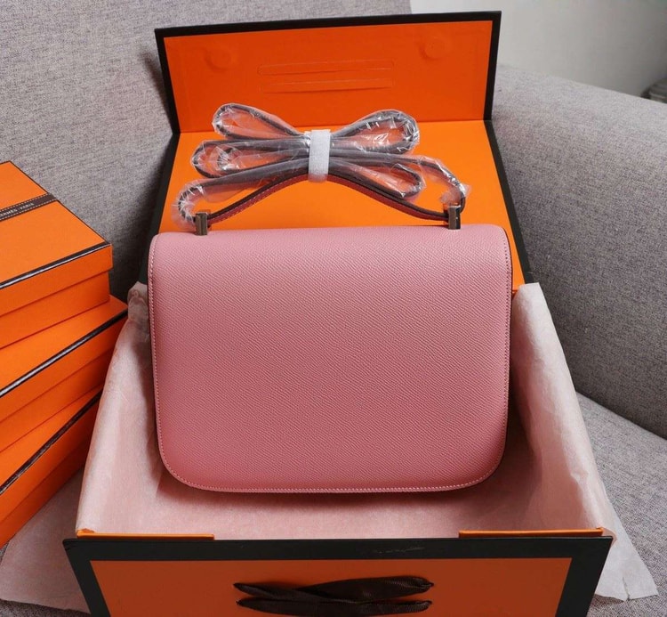 Hermes Constance Handbag Pink For Women 22cm/8.7in