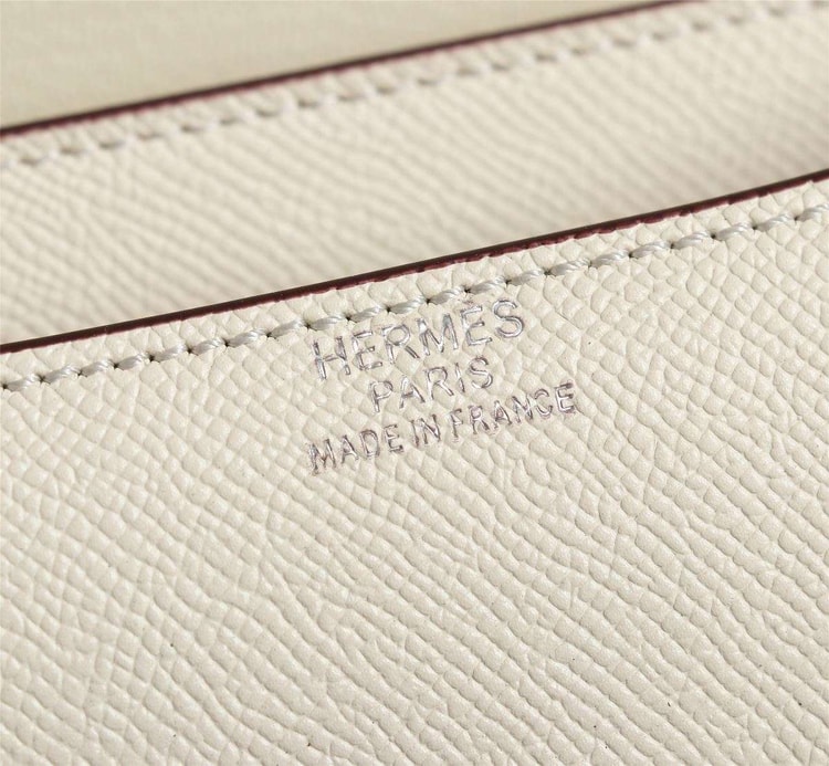 Hermes Constance Handbag White For Women 22cm/8.7in