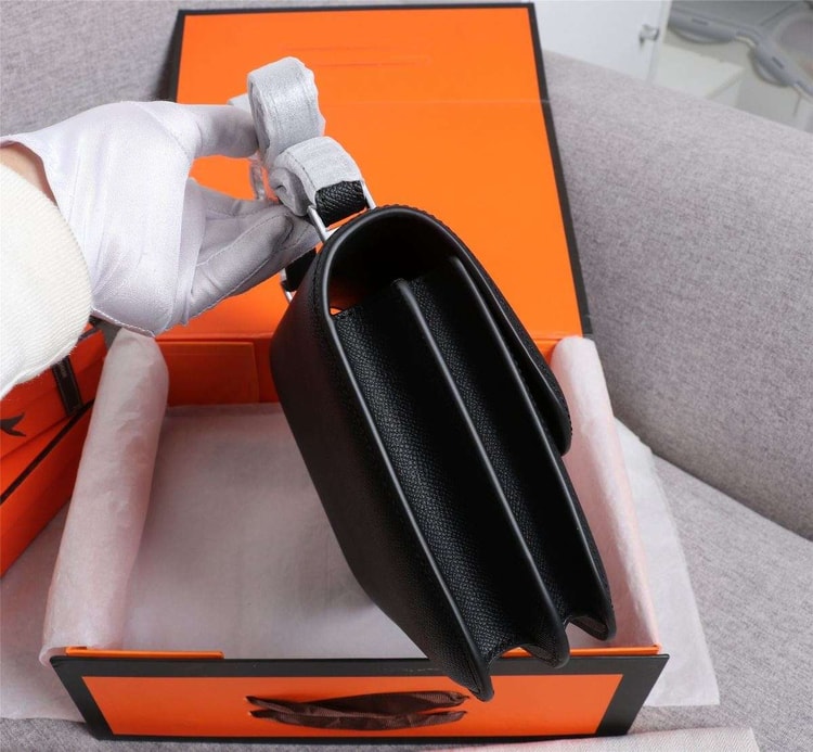 Hermes Constance Handbag Black For Women 22cm/8.7in