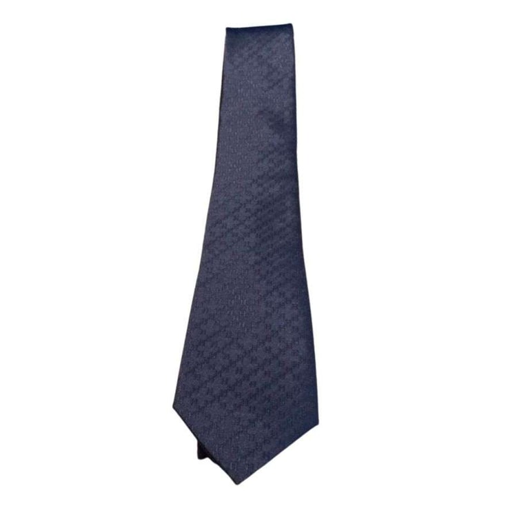 Hermes Faconnee H Tie Navy Blue For Men