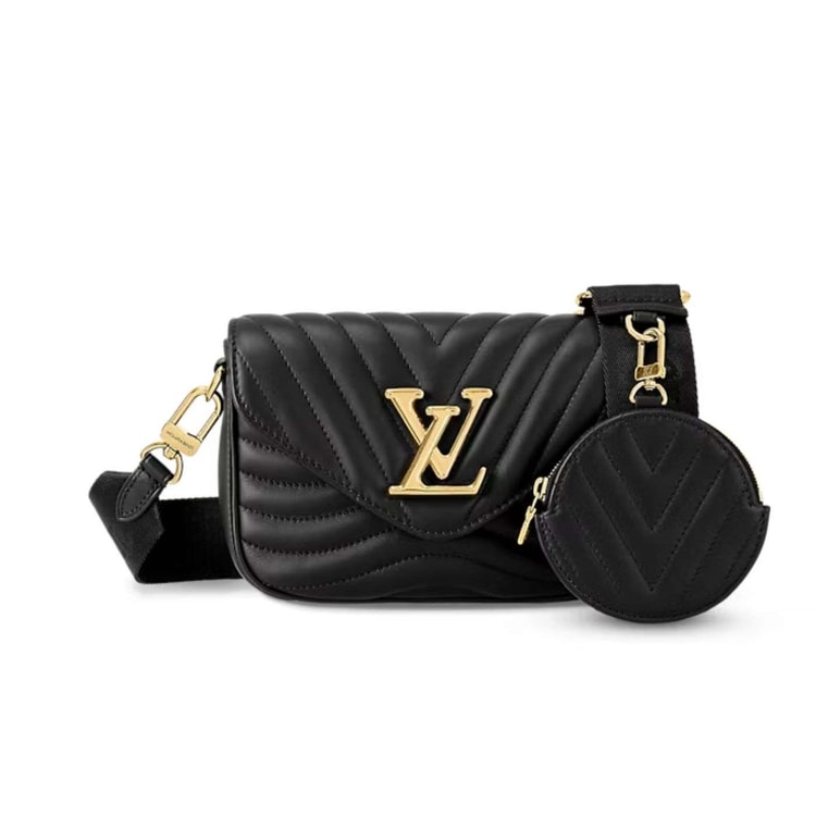 Louis Vuitton New Wave Multi Pochette Bag Black For Women 19cm / 7.5in M56461
