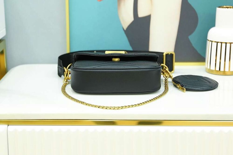 Louis Vuitton New Wave Multi Pochette Bag Black For Women 19cm / 7.5in M56461