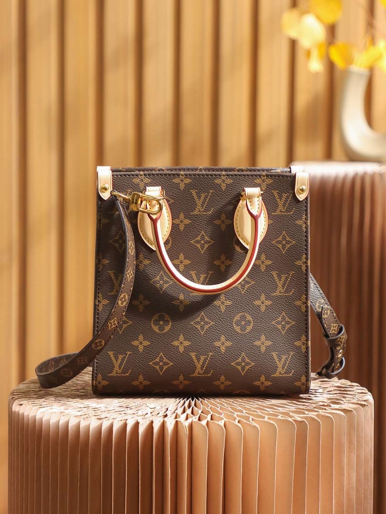 Louis Vuitton Sac Plat PM Monogram Canvas Brown For Women 32cm / 12.6in M45847