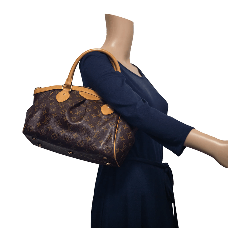 [True-to-ORIGINAL] Louis Vuitton Tivoli PM Bag Monogram Canvas Brown 14.2in/36cm For Women LV M40143
